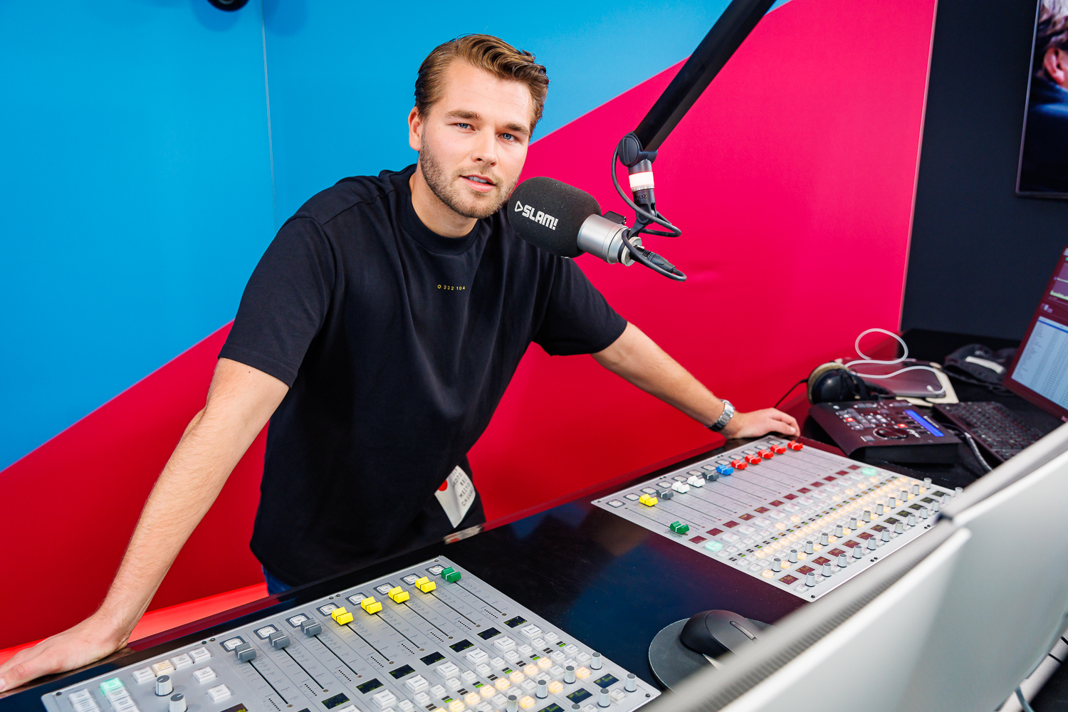 Hielke Boersma in de studio